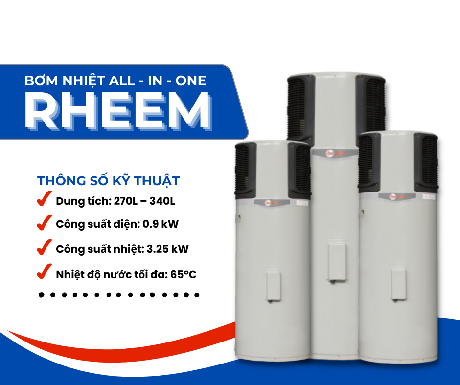 Bơm nhiệt All-In-One Rheem