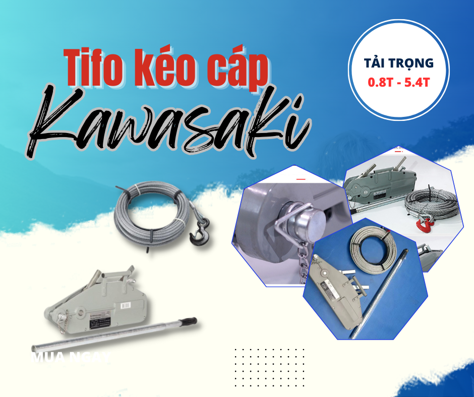 Tifo kéo cáp Kawasaki